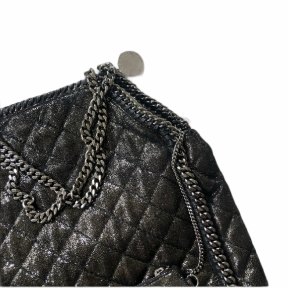 Stella McCartney Falabella Quilted Gunmetal - Picture 3 of 12